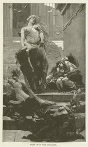 Niobe con i suoi figli da Solomon Joseph Solomon