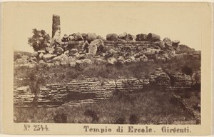 Tempio di Ercole. Girgenti. da Sommer and Behles