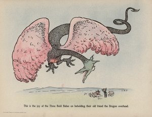 Illustrazione per "Further Doings of the Three Bold Babes" (litografia a colori) da Sophia Rosamond Praeger
