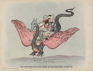 Illustrazione per "Further Doings of the Three Bold Babes" (litografia a colori)