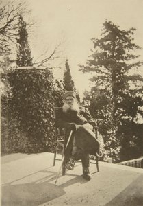 Scrittore russo Lev Tolstoj, Gaspra, Crimea, Russia, 1902 da Sophia Andreevna Tolstaya