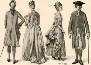 Abbigliamento durante il regno di Giorgio III, 1760-1776 da Sophie B. Steel