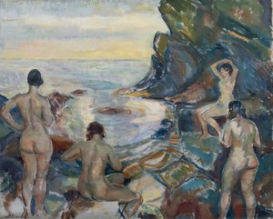 Donne che fanno il bagno da Soren Onsager