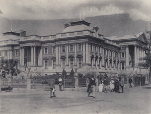 Palazzo del Parlamento, Città del Capo (foto in bianco e nero) da South African Photographer
