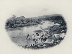 Come si lavano i vestiti nel Transvaal (foto in bianco e nero) da South African Photographer