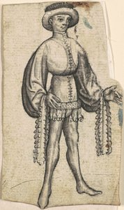 Un Cortigiano in Piedi da South German 15th Century