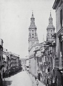 Calle Del Mercado, Logrono (b/w photo) da Spanish Photographer