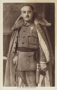 Francisco Franco, generale e dittatore spagnolo (foto b/n) da Spanish Photographer