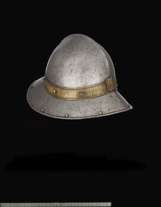 Un cappello da guerra spagnolo (Cabacete) in stile tardo XV secolo da Spanish School