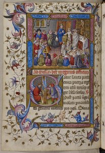 Alfonso V assiste alla Messa, da Salterio e Ore di Alfonso V d