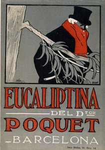 Pubblicità del medicinale per il raffreddore Eucaliptina, Spagna 1924 da Spanish School