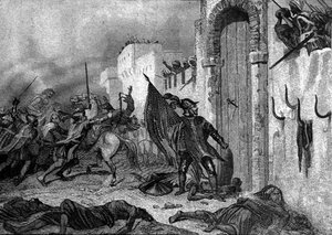Esercito di Carlo V di Spagna (1500-58) in Nord Africa, c.1535 (incisione) da Spanish School