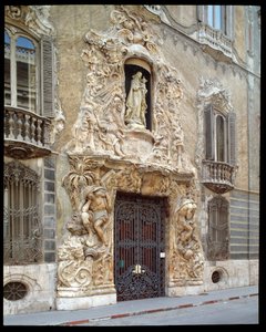 Arte rococò: vista del Palazzo del Marchese di Dos Aguas da Spanish School