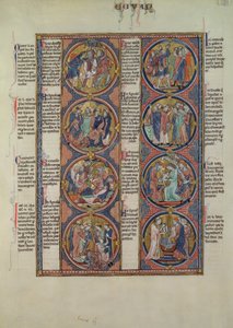 Biblia Moralizada di San Luis, Tome II, 7v da Spanish School