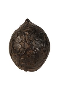 Salvadanaio scolpito in noce di cocco, coloniale spagnolo, c.1800 da Spanish School