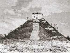 Chichen Itza, Yucatán, Messico: El Castillo alias il Tempio di Kukulkan o la piramide di Kukulkan da Spanish School