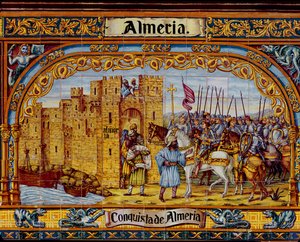 Conquista di Almeria da parte dei Re Cattolici nel 1488 da Spanish School