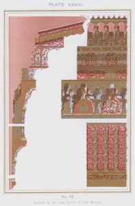 Cornice al tetto, Corte della Moschea da Spanish School
