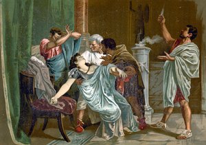 Morte di Lucrezia da Spanish School