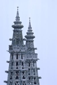 Dettaglio delle guglie del campanile da Spanish School