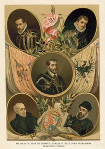 Famosi personaggi storici spagnoli del XVI secolo da Spanish School