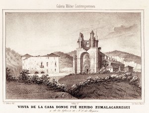 Prima guerra carlista: il generale carlista Tomas Zumalacarregui ferito dopo l