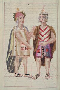 Illustrazione da Historia y Genealogia Real de los Reyes Incas del Peru, de sus hechos, costumbres, trajes y manera de Gobierno, noto come il Codice Murua da Spanish School