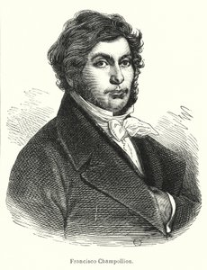 Jean-Francois Champollion, studioso francese, filologo e decifratore di geroglifici egizi