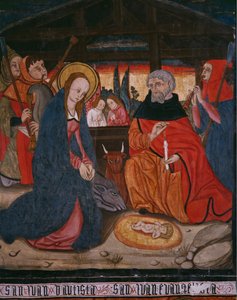 Natività, pannello dalla Chiesa di San Andres di Tortura, fine 15° secolo-inizio 16° secolo