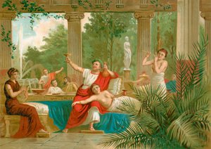 Nerone in una scena baccanale da Spanish School