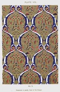 Ornamenti nei pannelli, Corte della Moschea da Spanish School