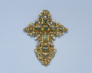 Pendente a croce, 1550-1600 da Spanish School