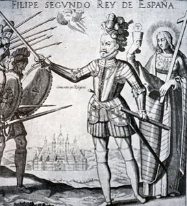 Filippo II di Spagna da Spanish School