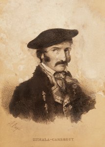 Ritratto di Tomas Zumalacarregui (1788-1835), personaggio della Campagna Spagnola o Guerra d