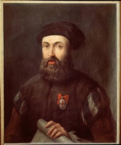 Ritratto del navigatore ed esploratore portoghese Ferdinando Magellano da Spanish School