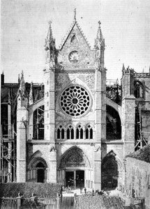 Restauro della cattedrale di Leon, Spagna da Spanish School