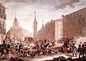 Rivolte contro le truppe napoleoniche, Madrid, maggio 1808 da Spanish School