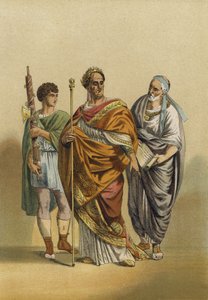 Sacerdote romano di Giove e i suoi attendenti