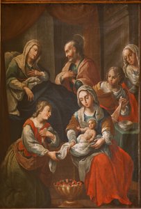 Santuario (Santuario de Queralt). La chiesa. Interno. Dipinto. 19° secolo