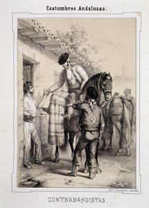 Contrabbandieri, "Costumi andalusi" di D Antonio Chaman