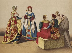 Costumi spagnoli del XV secolo da Spanish School
