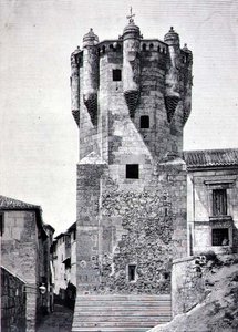 La torre del custode delle chiavi, costruita c.1480 in Plazuela de Menores, Salamanca