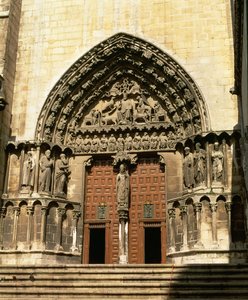 La Portada del Sarmental, transetto sud, c.1235 da Spanish School