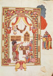 Il Tempio di Gerusalemme, dalla Bibbia Visigota-Mozarabica di San Isidoro, fol.50r., A.D. 960