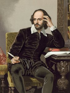 William Shakespeare, scrivendo