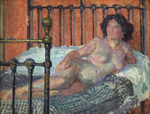 Nudo sul letto, c. 1910