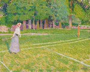 Tennis a Hertingfordbury, 1910 da Spencer Frederick Gore