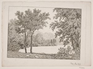 Paesaggio con lago