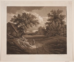 Paesaggio con Due Contadini che Parlano