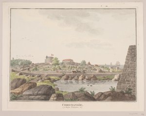 Christiansø vista dal lato ovest da Søren L. Lange